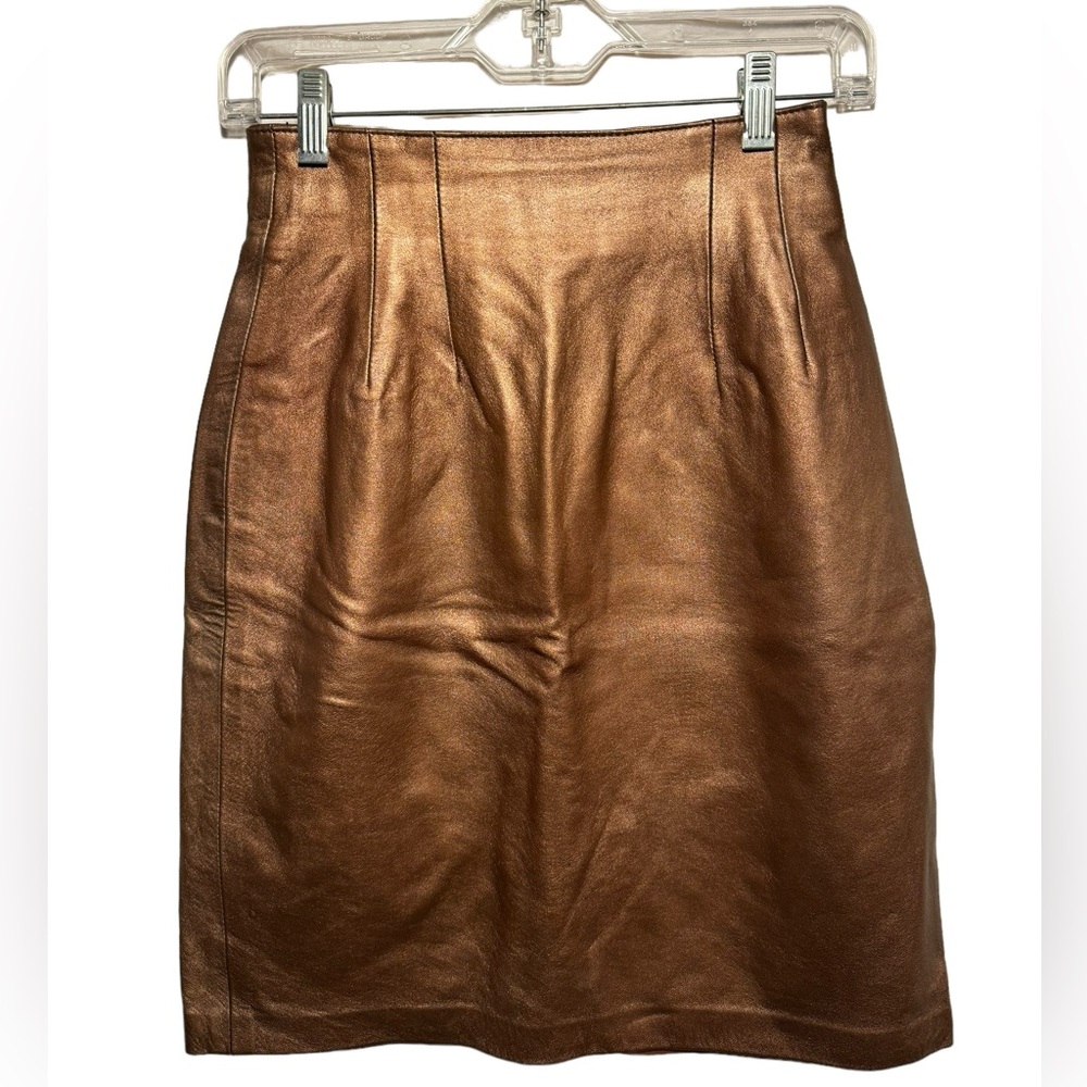 Vintage Lord and Taylor Leather Skirt Size 6